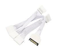 Dcfbkl Cavo sdoppiatore di alimentazione SATA, 15 pin maschio a 5 femmina per HDD e ottiche Drive Extension SSDs cavo di alimentazione