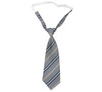 Dcfbkl Cravatta a righe grigie pre-legata Cravatta in seta di poliestere Cravatta Giapponese College Bowknot Bowtie JK Girl School Uniform Neckwear Seta, Non c'è bisogno di pagare a breve, Taglia