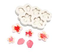 Dcfbkl La creazione artistica del dolce e del dessert modella l'insieme flessibile del silicone con le progettazioni del fiore delle prugne per il dessert e la decorazione della torta