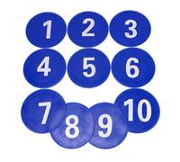 Dcfbkl Marcatori numerati per pavimenti marcatori per pedane a disco piatto marcatore piatto da calcio dischi da calcio antiscivolo marcatori per pavimento per bambini allenamento di calcio attività