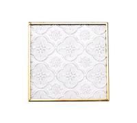 Dcfbkl Nordic Bicchiere In Vetro In Rilievo Moderno Telaio In Metallo Isolamento Termico Pad Tazza di Caffè Titolare Tovaglietta Sottobicchieri