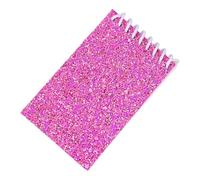 Dcfbkl Piccolo quaderno a doppia spirale, 20 fogli non foderati, piccoli taccuini con paillettes scintillanti, copertine per diari e scritture, quaderni colorati