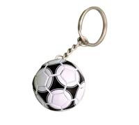 Dcfbkl Pratico portachiavi con ciondolo a forma di calcio, accessorio per l'uso quotidiano e per i fan di tutti i giorni o per i fan, Fancy Classic Nero, Taglia unica