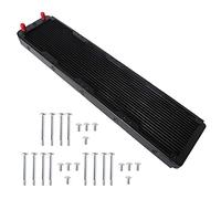 Dcfbkl Raffreddamento a liquido Alette ad alta densità 18-Row Tubi Radiatore in alluminio per il raffreddamento ad acqua del computer 480mm/18.9" Radiatore in alluminio