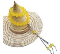 Dcfbkl Rosario con perline rotonde 33 musulmani mediorientali che tengono la stringa di preghiera per donne uomini gioielli rosario perline, Misura unica, come descritto