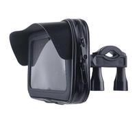 Dcfbkl Supporto per telefono da manubrio con visiera parasole girevole a 360 gradi, per telefono impermeabile fino a 6,5 pollici