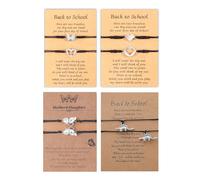 Dcfywl731 Set di braccialetti con scritta "Mommy and Me" e "Mother" e "Mommy and Me", con cuore abbinato, idea, Grande, Metallo, Nessuna pietra preziosa