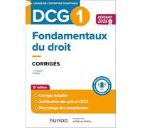 DCG 1 - Fondamentaux du droit - Corrigés - Réforme 2026-2027