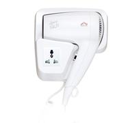 Asciuga capelli da parete Dcg HTW 1029 presa muro phon hotel albergo 1400w Rotex
