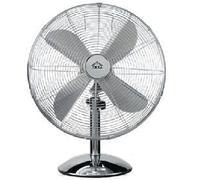 DCG Eltronic Ventilatore da Tavolo a Pale Ø 40 cm Oscillante 3 Velocità colore Cromo - VE1616