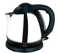 DCG Eltronic WK6298 1.8L 1850W Nero, Acciaio inossidabile bollitore elettrico