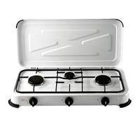 Fornello 3 Fuochi Gas Colore Bianco Nero