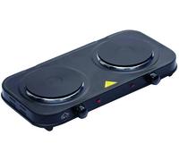 Doppia Piastra Elettrica 2000 W Diametro 15,5cm Protezione Anti-Surriscaldamento