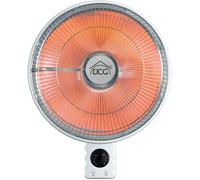 Dcg STUFA da PARETE OSCIALLANTE 900W al CARBON CRYSTAL RISCALDAMENTO RAPIDO [EEK: A]