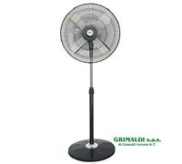 DCG Eltronic Ventilatore a piantana VE1655B 3 velocità oscillante base circolare 60W Ø 50 cm
