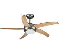DCG Ventilatore Soffitto 5 Pale 5 Velocità con Luce e Telecomando VE CRD54 TL