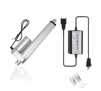 DCHOUSE Attuatore lineare DC 12 V 1500 N 150 mm Hub max Lineartechnik Attuatori con attuatore lineare da 12 V AC/DC Controller telecomando per apriporta elettrico e applicazioni automatiche