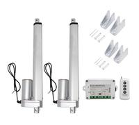 DCHOUSE Attuatore lineare DC 12 V 1500 N 250 mm 10 pollici Hub max lineare attuatori con attuatore lineare DC Controller telecomando per apriporta elettrico