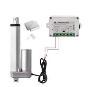 DCHOUSE Attuatore lineare per motore DC 12 V con attuatore lineare da 12 V DC, telecomando 1000 N 100 mm hub max azionamento lineare, per apriporta elettrico