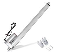 DCHOUSE Attuatori di movimento lineari 1500N/150KG Attuatori lineari da 400mm/16" Corsa 12V DC Motore elettrico Staffa di montaggio