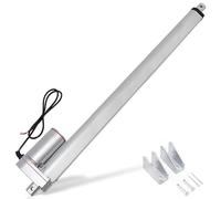 DCHOUSE Attuatori di movimento lineari 1500N/150KG Attuatori lineari da 450mm/18" Corsa 12V DC Motore elettrico Staffa di montaggio