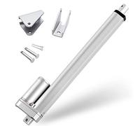 DCHOUSE Attuatori lineari Attuatori di movimento lineari 1000N/100KG Attuatore lineari da 450mm/18" Corsa Attuatore lineari da 12V DC Motore elettrico Staffa di montaggio