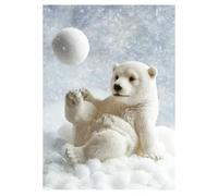 DCIDBEI 30x40CM Diamond Painting Orso Polare, Puzzle Diamante Adulti, Pittura Diamante Paesaggio Neve, Artigianali per la Decorazione Della Parete Soggiorno Ingresso Camera da Letto