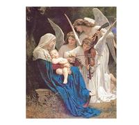 DCIDBEI 40x50CM Pittura Diamante Gesu Cristo, DIY Square Diamond Painting Nostra Signora, Quadro con Diamanti Quadrato, Decorazione da Parete Natale Ingresso Soggiorno Camera da Letto,