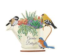 DCIDBEI 5D Diamant-Painting Oggetti decorativi || Diamond Painting Fiori e Uccelli|| Pittura Diamante Statue Decorative || Regali Bambini|| Decorazione da tavola|| Artigianato In Cristallo