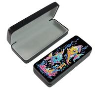 DCIDBEI Diamond Painting Custodia Rigida per Occhiali da Sole Painting Diamond 5D Organizer Puzzle Perline Adesive Portaoggetti per Occhiali Porta Occhiali Rigido Borsa Astuccio Occhiali Pesce Carino