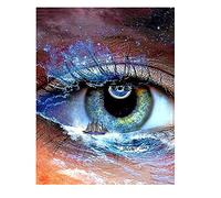 DCIDBEI Diamond Painting Occhio Quadrato 40x50 cm Kit Completo Puzzle Paesaggi Mare Universo