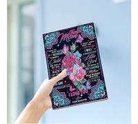 DCIDBEI Diamond Painting Quaderno A5 kit Punto Croce Diario Ragazza per Pittura con Diamanti 100 Pagine A5 per Ufficio Regali di Compleanno o di Natale Taccuino Mandala Materiale Scolastico Rose