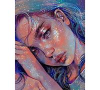 DCIDBEI Diamond Painting Universo Ragazza 30x40 cm Diamond Painting Galaxy Universum Strass Ricamo Diamanti Painting kit Ragazza Paint Diamond Bambina Tela Vuota per Diamond Painting Fate elfi Angeli