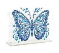 DCIDBEI Pittura a Diamante Porta Tovaglioli 15x15cm Dipingere con i Numeri Portatovaglioli Tavolo Accessori da Cucina Ristorante Bar Puzzle Diamond Dispenser Porta Tovaglioli di Carta Farfalla