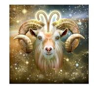 DCIDBEI Pittura con segno zodiacale Ariete, 40 x 40 cm, per bambini