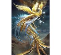 DCIDBEI Puzzle Diamond Fenice 40x60 cm kit di Pittura con Diamanti Adulti Diamond Paint Fenice Diamond Paint Fenice Oro Dipingere con i Diamanti Fenice Adulti Pittura a Numeri per Adulti Animali