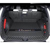 Dciustfhe Auto Tappetino Bagagliaio, per Hyundai Tucson L 2021-2022 Pelle Copri Baule Tappetini Completamente Chiuso Impermeabile graffio Accessori,Full-Surround-Black-beigestyle