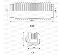 DCK5041.04 OPEN PARTS Kit parapolvere, Ammortizzatore per MERCEDES-BENZ