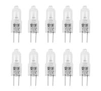 Dcluluwe 10 BULBI LAMPADINE LUCE ALOGENE G4 10W 12V Bianca 30mm