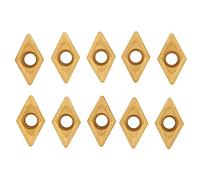 DCMT11T308 DCMT32.51 Inserti in metallo duro, Inserti per tornitura Utensile per tornio CNC, Rivestimento TIAIN premium per la lavorazione dell'acciaio, Lame in metallo duro ad