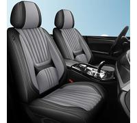 DcoAzoz Coprisedili universali per Jeep Commander Wrangler JK Sahara Sport 2004-2019, in pelle nappa, set di coprisedili anteriori e posteriori