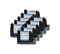 DCODE254 Compatibile 25.4mm Stampante Termica A Getto D'inchiostro Portatile Cartuccia di Inchiostro a Solvente ad Asciugatura Rapida Stampante Palmare Non Crittografata Inchiostro Nero(10PCS)