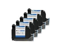 DCODE254 Compatibile 25.4mm Stampante Termica A Getto D'inchiostro Portatile Cartuccia di Inchiostro a Solvente ad Asciugatura Rapida Stampante Palmare Non Crittografata Inchiostro Nero(5PCS)