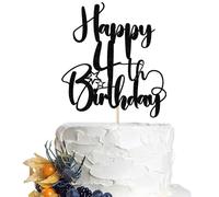 DCOKSKA Happy Birthday 4th Cake Topper Boys/Girls 4thbirthday 4thanniversary Party Cake Topper Decorations/Dinner Party Decorations (4)