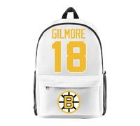 DCOKUS Happy Gilmore 2 Merch 2025 - Zaino unisex con cerniera, alla moda, bianco, Taglia unica