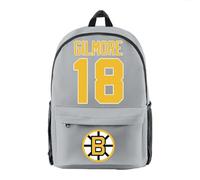 DCOKUS Happy Gilmore 2 Merch 2025 - Zaino unisex con cerniera, alla moda, Grigio, Taglia unica
