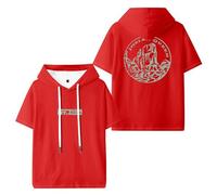 DCOKUS Josiah Queen Mt Zion Merch - Maglietta unisex a maniche corte, abbigliamento casual alla moda, Rosso, XXS