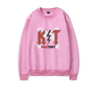 DCOKUS Kill Tony KT Lightning Felpa unisex casual girocollo manica lunga pullover vestiti, rosa, XXL