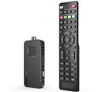 DCOLOR Decoder DVB-T2 Decoder Digitale Terrestre 2025, Mini Chiavetta TV HDMI Nascosta Dietro, DVB-T2 HDMI TV Stick, HD 1080P H265 HEVC Main 10 Bit, Supporto USB WiFi/PVR
