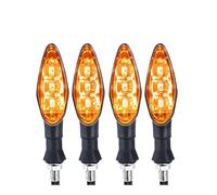 DCOZZ Moto indicatore 4 pezzi/set 12V LED universale per moto, indicatori di direzione, accessori per